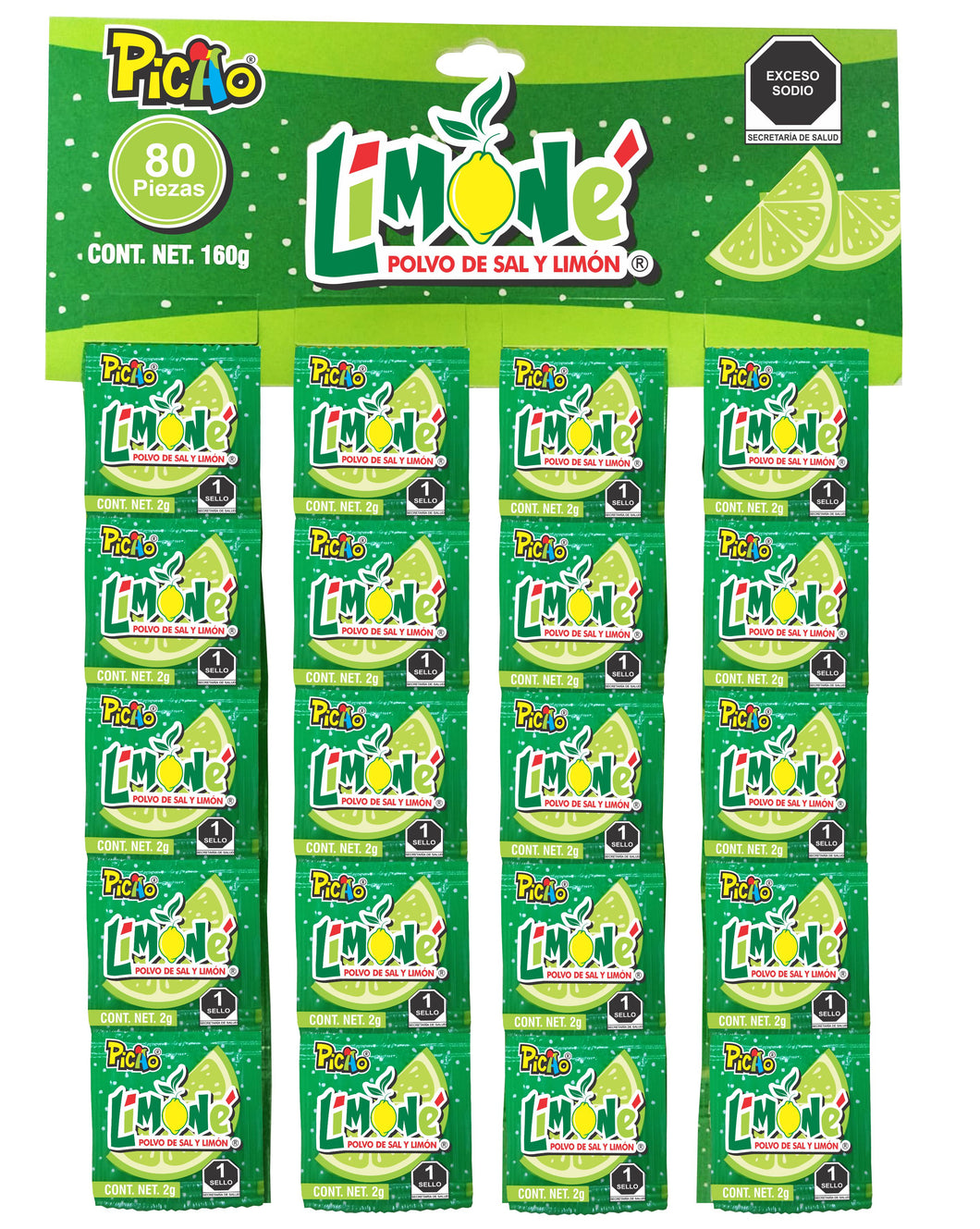 Limone sal y limon carton 80 pzas.